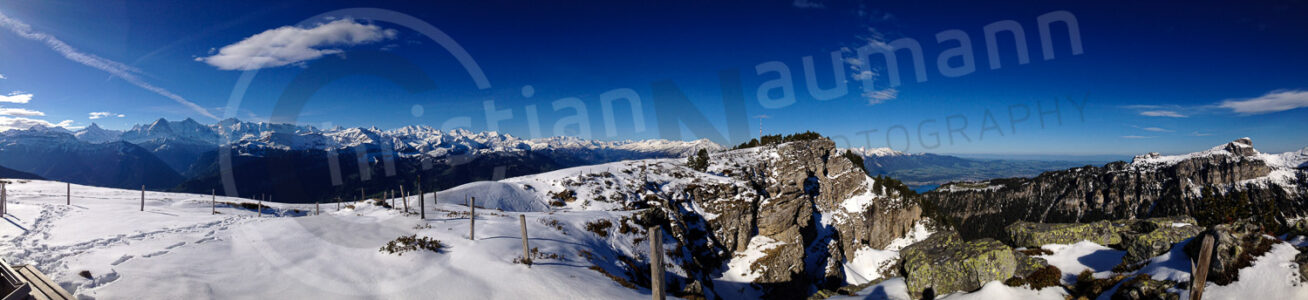 Panorama in den Berner Alpen