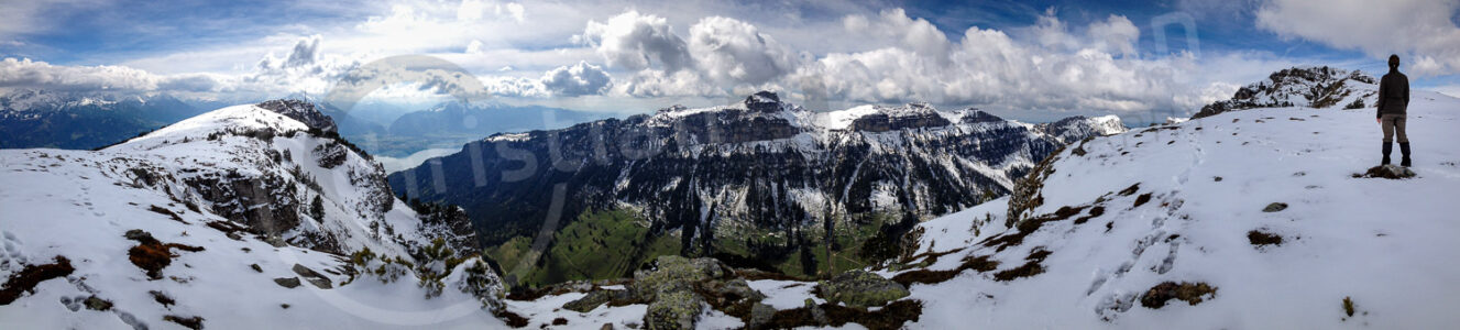 Panorama in den Berner Alpen